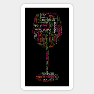 Wine T-Shirt for Foodies, Wine Lovers & Wine Aficionados Magnet